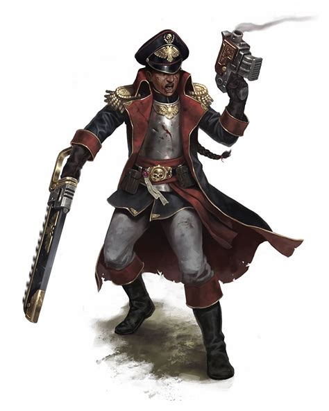 adrian prada|commissar art 40k.